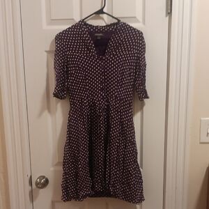 Emily And Fin Purple Polka Dot Dress